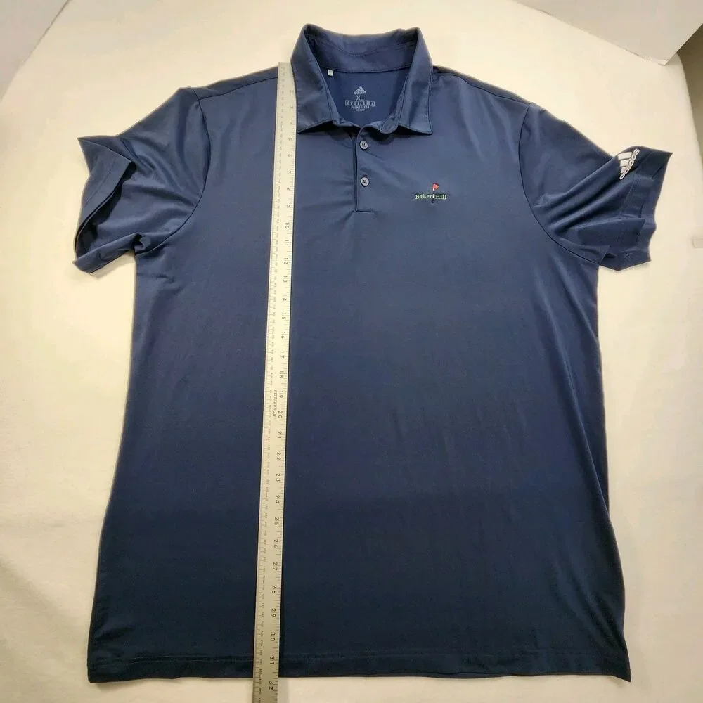 Adidas Primegreen Men's Golf Polo Shirt XL Baker Hill Golf Course Performance